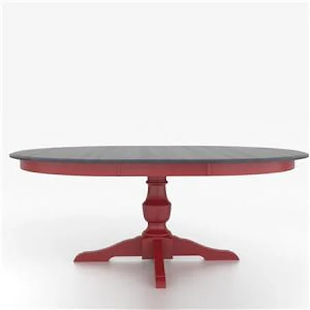 Customizable Round Table with Pedestal